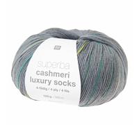 Rico Design Superba Cashmeri Luxury Socks 4fädig Hunter Greens