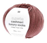 Rico Design Superba Cashmeri Luxury Socks 4fädig Mauve