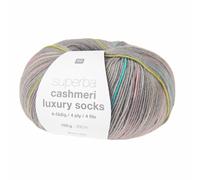 Rico Design Superba Cashmeri Luxury Socks 4fädig Romantic Hues