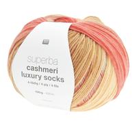 Rico Design Superba Cashmeri Luxury Socks 4fädig Summer Peaches