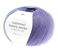 Rico Design Superba Cashmeri Luxus-Socken, 4-fädig, 100 g, weich und luxuriös, für Ihre Füße