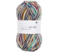 Rico Design Superba Fair Isle 4-fädig Beere-Senf