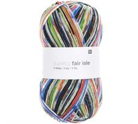 Rico Design Superba Fair Isle 4-fädig Blau-Grün