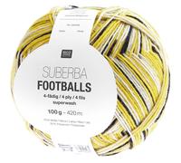 Rico Design Superba Footballs 4fädig Gelb-Schwarz