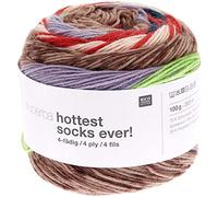 Rico Design Superba Hottest Socks ever! 4fädig Block Stripes