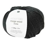 RICO-Design tap Essentials Mega Wool Chunky Schwarz, 100 g