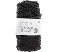 Rico Design Creative Cotton Cord Makramee-Garn 130g 25m schwarz