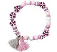 RICO-Design tap Mini Perlen Armband Set, Rosa, Grau