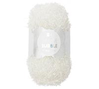 50g Creative Bubble - Farbe 013 - weiß irisierend - das innovatives Schwammgarn