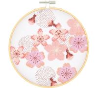 Stickpackung Kirschblüten Bild Ø 15 cm gezählter Kreuzstich / Bei Hugendubel