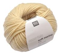 Rico essentials soft merino aran Fb. 61 creme Merinowolle zum Stricken & Häkeln