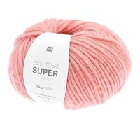 Rico Essentials Super Aran, dicke Wolle Nadelstärke 5, Dochtgarn zum Stricken und Häkeln, 50g 100m (17 lachs)