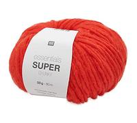 Rico essentials Super Chunky Wolle 50g ~ 80m, Farbe 18, dicke Wolle Stricken Häkeln Nadelstärke 7 mm