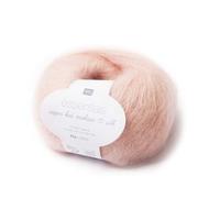 Rico Essentials Super Kid Mohair loves Silk, Fb. 003 - rosa, Lacegarn aus Super Kid Mohair & Seide zum Stricken und Häkeln, Lacewolle Nadelstärke 4,5 mm