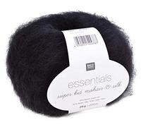 Essentials Super Kid Mohair Loves Silk von Rico Design, Noir, aus Mohair
