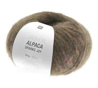 Rico Fashion Alpaca Sparks Joy Alpakawolle | Strickwolle Häkelwolle mit Alpaka Wolle Baumwolle | Strickgarn 50g 120m (07 taupe)