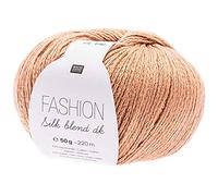 Rico Fashion Silk blend dk, edles Garn aus Seide und Baumwolle zum Stricken und Häkeln, Strickgarn, Häkelwolle Nadelstärke 5 mm, 45% Seide 45% Cotton 10% Polyamid (19)