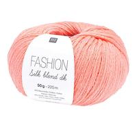 Rico Fashion Silk blend dk, edles Garn aus Seide und Baumwolle zum Stricken und Häkeln, Strickgarn, Häkelwolle Nadelstärke 5 mm, 45% Seide 45% Cotton 10% Polyamid (23)
