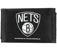 Rico Industries Brooklyn Nets Geldbörse aus Nylon, dreifach gefaltet, 7,6 x 12,7 cm
