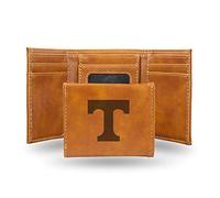 Rico Industries Fanshop NCAA Tennessee Volunteers Geldbörse mit Lasergravur, dreifach gefaltet, Braun, 3.25 x 4-