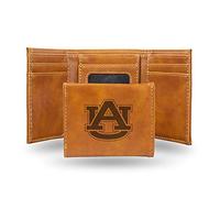 Rico Industries Gefaltete NCAA Auburn Tigers Geldbörse mit Lasergravur, dreifach faltbar, Braun, Einheitsgröße