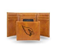 Rico Industries Geldbörse mit Lasergravur, dreifach gefaltet, Arizona Cardinals, 8,3 x 10,2 cm, Braun