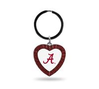 Rico Industries NCAA Alabama Crimson Tide NCAA Schl sselanh nger mit Strasssteinen in Herzform, kastanienbraun, 7,6 cm lang