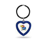 Rico Industries NCAA Kansas Jayhawks NCAA Schl sselanh nger mit Strasssteinen in Herzform, k nigsblau, 7,6 cm lang