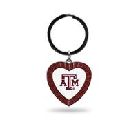 Rico Industries NCAA Texas A&M Aggies NCAA Schl sselanh nger mit Strasssteinen in Herzform, kastanienbraun, 7,6 cm lang