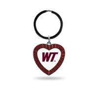 Rico Industries NCAA West Texas A&M Buffaloes NCAA Schl sselanh nger mit Strasssteinen in Herzform, kastanienbraun, 7,6 cm lang