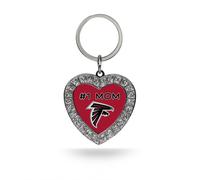 Rico Industries NFL Atlanta Falcons Bling #1 MOM Herz-Schl sselanh nger mit Strasssteinen