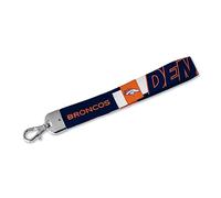 Rico Industries NFL Football Denver Broncos Handgelenk-Schlüsselband, niedlicher Handgelenkriemen, Schlüsselanhängerhalter für Damen und Herren, Autoschlüssel, Ausweise, Karten, Geldbörse, Telefon,