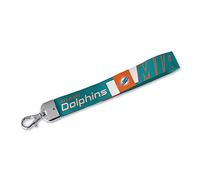 Rico Industries NFL Football Miami Dolphins Standard-Handgelenk-Schlüsselband, niedlicher Handgelenkriemen, Schlüsselanhänger für Damen und Herren, Autoschlüssel, Ausweise, Karte, Geldbörse