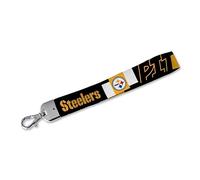 Rico Industries NFL Football Pittsburgh Steelers Handgelenk-Schlüsselband, niedlicher Handgelenkriemen, Schlüsselanhängerhalter für Damen und Herren, Autoschlüssel, Ausweise, Karten, Geldbörse,