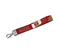 Rico Industries NFL Football San Francisco 49ers Standard-Handgelenk-Schlüsselband, niedlicher Handgelenkriemen, Schlüsselanhänger für Damen und Herren, Autoschlüssel, Ausweise, Karte, Geldbörse