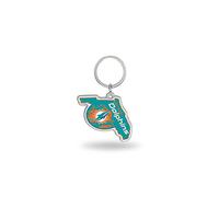 Rico Industries NFL Fußball Miami Delphins State Shape Schlüsselanhänger