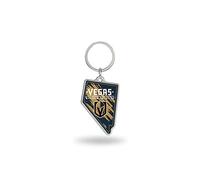 Rico Industries NHL Vegas Golden Knights State Shape Schlüsselanhänger, 5,1 x 7,6 cm