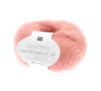 Rico Knitting Essentials Super Kid Mohair Loves Silk - 2-lagig - flauschiges Spitzengarn - 056 Seabuckhorn