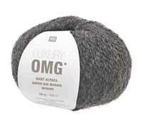 Rico Luxury OMG * 11, Wolle aus Baby Alpaka, Super Kid Mohair und Merino zum Stricken oder Häkeln, 50 g ~ 150 m