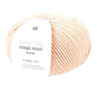 Rico Design Wolle Essentials Mega Wool chunky 100 g/125 m dicke Merinowolle Puder Fb. 03