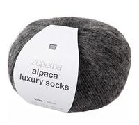 Rico Superba Alpaca Luxury Socks Farbe 5, Sockenwolle mit Alpaka, 100g ca. 310m, Nadelstärke 2,5-3,5 mm