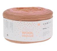 Rico Creative Wool Dégradé, 4-fädig, 200g, ca. 800m Rosa/Natur