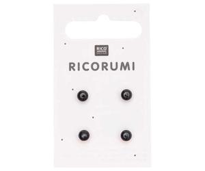 Ricorumi Black Button Eyes 5mm