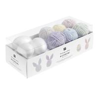 Rico Design GmbH & Co.KG Ricorumi Häkelset 'Ostereier Nilli Nilli', 6 Farben, 7 Polystyrol-Eier, Häkelnadel, Nähnadel, Anleitung D/GB/F/NL