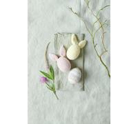 Rico Design GmbH & Co.KG Ricorumi Häkelset 'Ostereier Nilli Nilli', 6 Farben, 7 Polystyrol-Eier, Häkelnadel, Nähnadel, Anleitung D/GB/F/NL