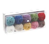 Rico Design GmbH & Co.KG Ricorumi Set 10er 'Nilli Nilli rainbow', Farben: 001, 021, 004, 008, 023, 017, 013, 012, 019, 009