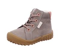 RICOSTA Mädchen Stiefel Denny, Baby und Kleinkinder Lauflernschuhe, Weite: Weit, CareTEX, terracare, schnürstiefel, kies/rosa (650), 22 EU