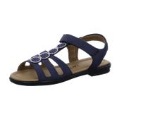 Ricosta Mädchen Riemchensandalen ANA – Nautic (170), Weite: Mittel, bequem, flach, Gr. 32 EU