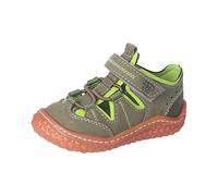 RICOSTA Baby Jungen Kletthalbschuhe Jerry,Kinder Lauflernschuhe,WMS:Mittel,waschbar,vegan,Lauflernschuhe mit Klettverschluss,Oliv/Acido (570),22 EU