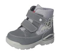 RICOSTA Baby Jungen Winterstiefel JAN,Kinder Lauflernschuhe,WMS:Mittel,lose Einlage,Sympatex,Blinklicht,gefüttert,Grigio/Graphit (450),23 EU